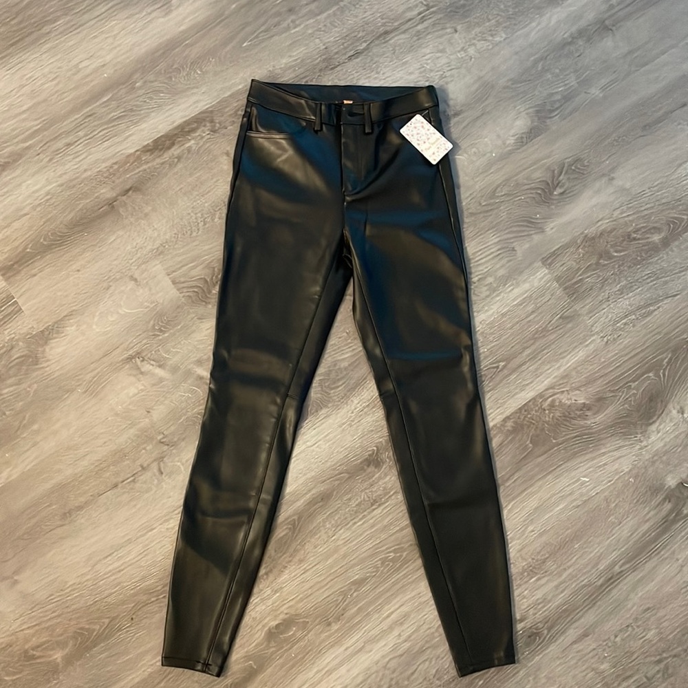 Free People leather skinny